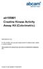 ab Creatine Kinase Activity Assay Kit (Colorimetric)
