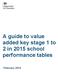A guide to value added key stage 1 to 2 in 2015 school performance tables