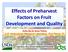 Effects of Preharvest Factors on Fruit Development and Quality
