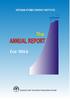 The ANNUAL REPORT for 2014 Edited by Vietnam Atomic Energy Institute. 59 Ly Thuong Kiet, Ha Noi,Vietnam. Tel: Fax: