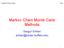 Markov Chain Monte Carlo Methods
