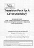 Transition Pack for A Level Chemistry