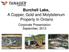 Burchell Lake, A Copper, Gold and Molybdenum Property In Ontario. Corporate Presentation September, 2013