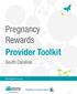 Pregnancy Rewards Provider Toolkit