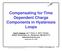 Compensating for Time Dependent Charge Components in Hysteresis Loops
