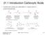 21.1 Introduction Carboxylic Acids