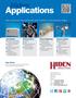 Applications. Hiden. Hiden s quadrupole mass spectrometer systems address a broad application range in: Gas Analysis.