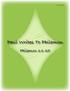 Paul Writes To Philemon Philemon 1:1-25