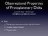 Observational Properties of Protoplanetary Disks