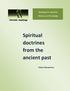 Spiritual doctrines from the ancient past Elbert Benjamine