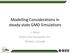 Modelling Considerations in steady-state GMD Simulations. L. Marti Hydro One Networks Inc. Ontario, Canada