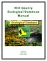 Will County Ecological Database Manual