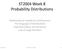 ST2004 Week 8 Probability Distributions