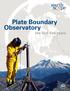 Plate Boundary Observatory the first five years