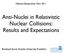 Anti-Nuclei in Relativistic Nuclear Collisions: Results and Expectations