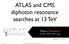 ATLAS and CMS diphoton resonance searches at 13 TeV