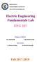 Electric Engineering Fundamentals Lab ENG 207