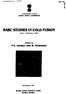 BARC STUDIES IN COLD FUSION (April - September 1989)