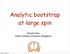 Analytic bootstrap at large spin