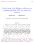 Identification of the diffusion coefficient in a nonlinear parabolic PDE and numerical methods