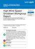 High Wind Speed Shutdown Workgroup Report