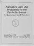 Agricultural Land Use Projections for the Pacific Northwest: A Summary and Review