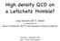 High density QCD on a Lefschetz thimble?