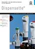Dispensette. Dispensette the right bottle-top dispenser for your application.