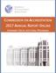 COMMISSION ON ACCREDITATION 2017 ANNUAL REPORT ONLINE