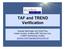 TAF and TREND Verification