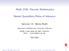 Math.3336: Discrete Mathematics. Nested Quantifiers/Rules of Inference