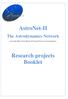 AstroNet-II. Research projects Booklet
