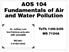 AOS 104 Fundamentals of Air and Water Pollution