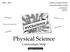 Physical Science Curriculum Map