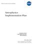Astrophysics Implementation Plan