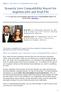 Synastry Love Compatibility Report for Angelina Jolie and Brad Pitt