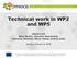 Technical work in WP2 and WP5