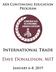 AEA Continuing Education Program. International Trade. Dave Donaldson, MIT