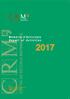 CENTRE DE RECERCA MATEMÀTICA MEMÒRIA D ACTIVITATS 2017 REPORT OF ACTIVITIES 2017