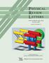 P R L HYSICAL EVIEW ETTERS. Articles published week ending 22 JUNE Volume 98, Number 25. Published by The American Physical Society