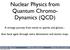 Nuclear Physics from Quantum Chromo- Dynamics (QCD)