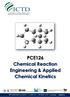 PCE126 Chemical Reaction Engineering & Applied Chemical Kinetics