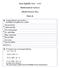 State Eligibility Test Mathematical Sciences. (Model Answer Key) Part-A