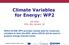 Climate Variables for Energy: WP2