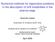 Numerical methods for eigenvalue problems in the description of drift instabilities in the plasma edge