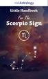 TABLE OF CONTENTS. Scorpio: User Guide. Scorpio And The World Around Them. Scorpio In A Male Natal Chart. Scorpio In A Female Natal Chart