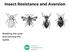 Insect Resistance and Aversion. Breaking the cycle and winning the battle
