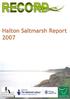 Contents. 1. Introduction 3 2. Saltmarsh in Halton 4 3. Survey 5 4. Results 6 5. Conclusion 11