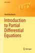 Universitext. David Borthwick. Introduction to Partial Differential Equations