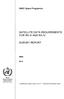 SATELLITE DATA REQUIREMENTS FOR RA III AND RA IV SURVEY REPORT. WMO Space Programme WMO